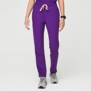 Figs Magic Purple Yola High Waisted Scrub Pants- XS